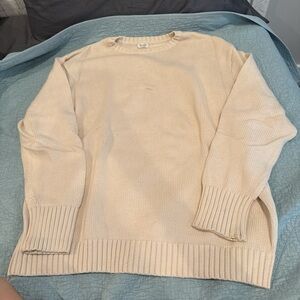 Brandy Melville women’s  Beige Crewneck Sweater